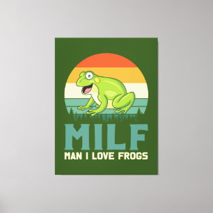 Kärlek Frogs Kanvastryck