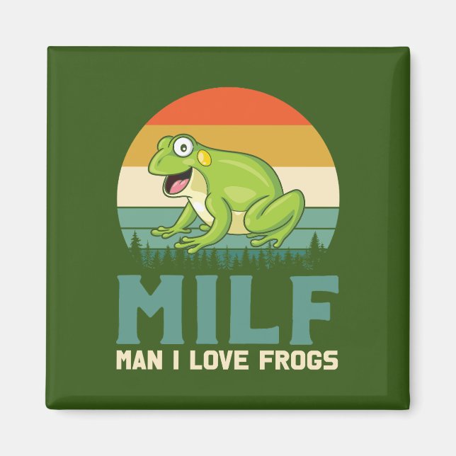 Kärlek Frogs Magnet (Framsidan)