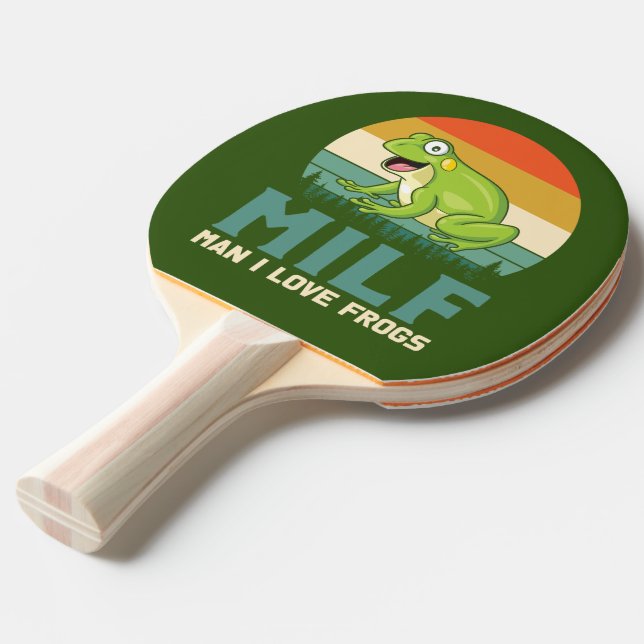 Kärlek Frogs Ping Pong Paddle Pingisracket (Frontvinkel)