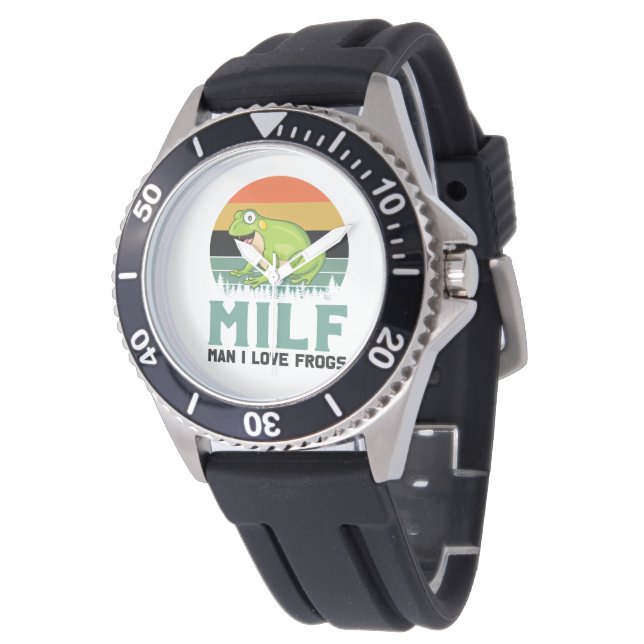 Kärlek Frogs Watch Armbandsur (Vinklad)