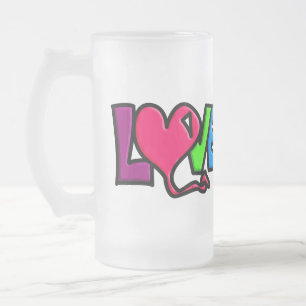 Kärlek Frostat Ölglas