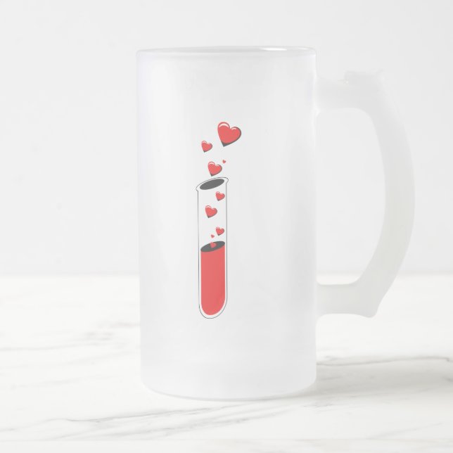kärlek frostat ölglas (Höger)