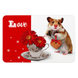 Kärlek. Funny Hamster Mors dag Gift Magnet
