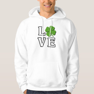 Kärlek Fyrklövra Saint patrick's day Hoodie