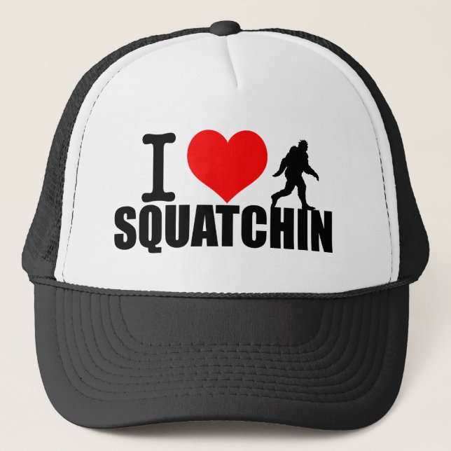 Kärlek gående Squatchin Keps (Framsida)