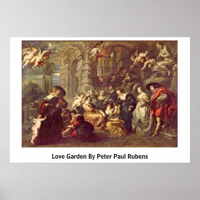 Kärlek Garden av Peter Paul Rubens Poster (Framsidan)