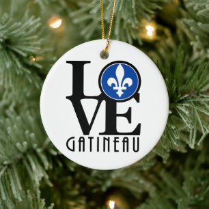 KÄRLEK Gatineau Julgransprydnad Keramik