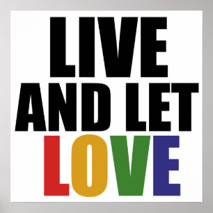 KÄRLEK gay rights är lika höger Poster