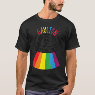 Kärlek Gaylien Lgbtq Rainbow Beam Gay pride-festiv T Shirt