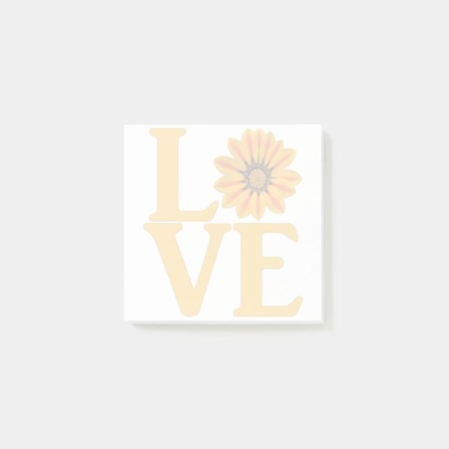Kärlek Gazania Classic Post-it Block (Framsida)