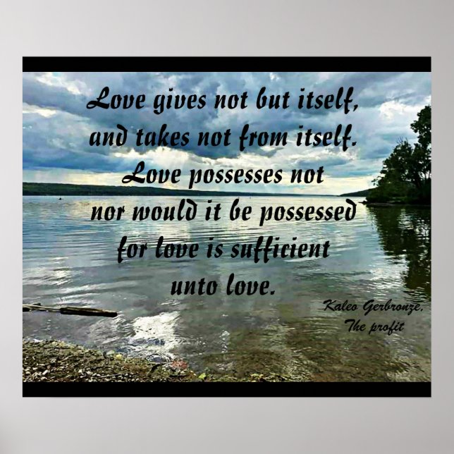 KÄRLEK GE INTE MEN DET poster SJÄLV (Framsidan)