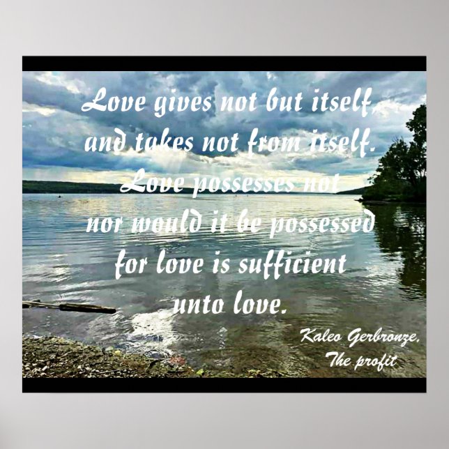 KÄRLEK GE INTE MEN DET poster SJÄLV (Framsidan)