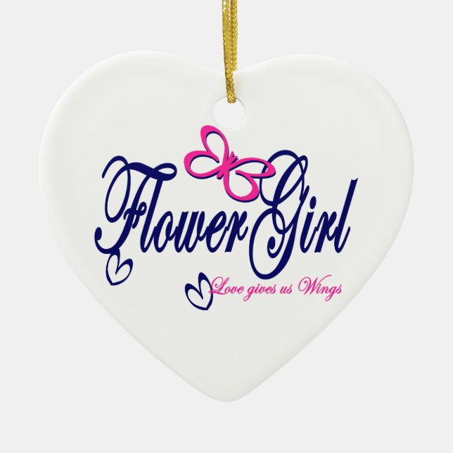 Kärlek Ge, Vingar Julgransprydnad Keramik (Framsidan)