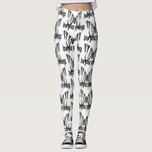 Kärlek Ge You Vingar Leggings (Framsida)