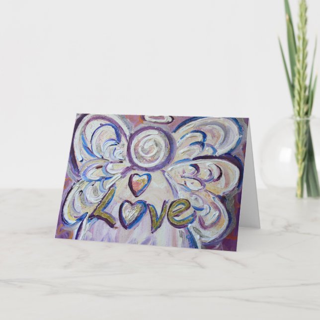 Kärlek-gelhälsningskort Helgkort (Framsida)