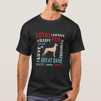 Kärlek Gentle Smart Clever Great dane Hund Women M T Shirt