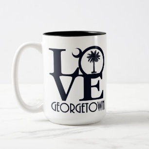 KÄRLEK Georgetown SC 15oz Två-Tonad Mugg
