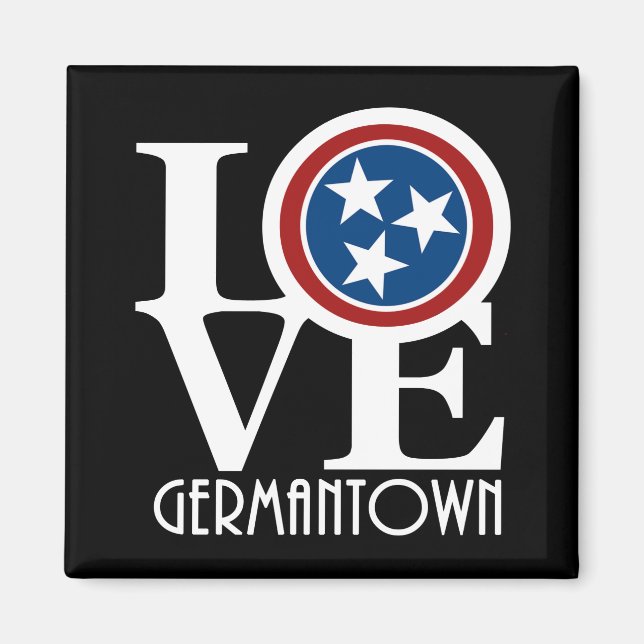 KÄRLEK Germantown Tennessee Magnet (Framsidan)