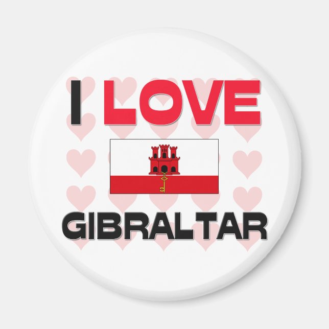 Kärlek Gibraltar Magnet (Framsidan)