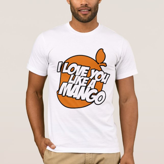 Kärlek gillar du en mangoutslagsplats t shirt (Framsida)