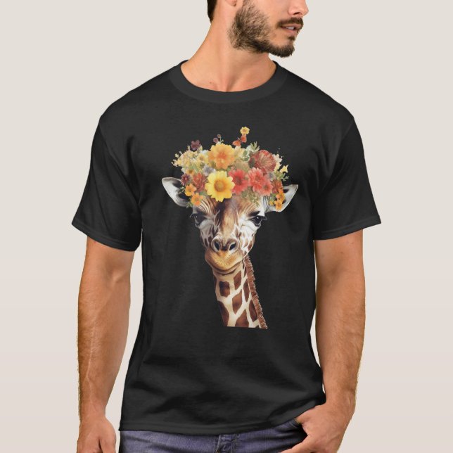 Kärlek giraffe Kvinnor giraffe giraffe för vilda d T Shirt (Framsida)