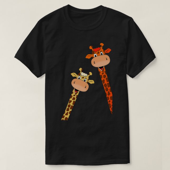 Kärlek Giraffes Giraffe Älskare Giraffe T Shirt (Design framsida)