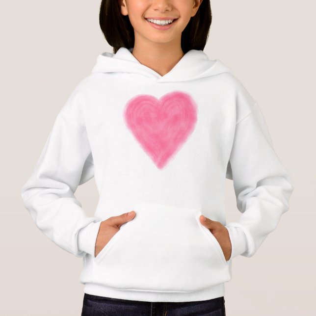 KÄRLEK Girl's Hoodie T Shirt (Framsida)