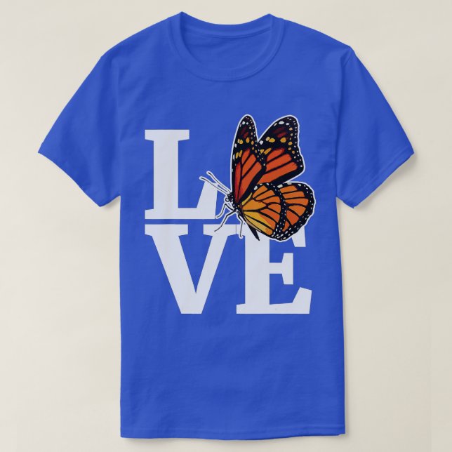 KÄRLEK Girls Monarch Butterfly Milkweed Butterflie T Shirt (Design framsida)