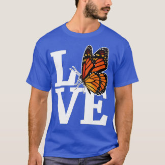KÄRLEK Girls Monarch Butterfly Milkweed Butterflie T Shirt