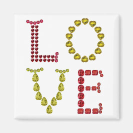 Kärlek gjord med Gemstones Magnet