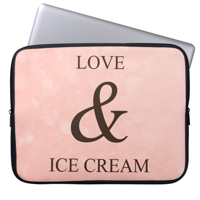 Kärlek & glass laptop sleeve (Framsidan)