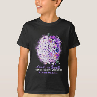 Kärlek glömmer aldrig Alzheimers medvetandehöjande T Shirt