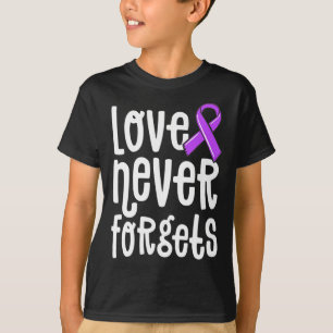 Kärlek glömmer aldrig minnen Matter Alzheimer End T Shirt