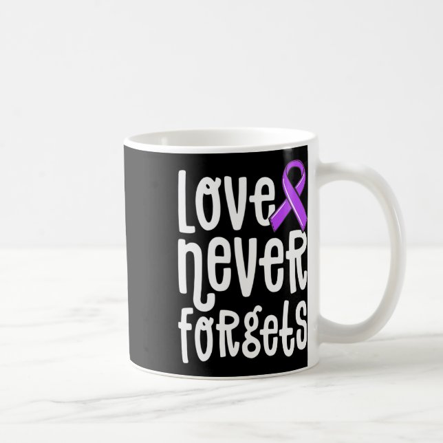 Kärlek glömmer aldrig minnesproblem Heimerheimer E Kaffemugg (Höger)
