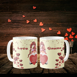 Kärlek Gnome Alla hjärtans dag Kaffemugg
