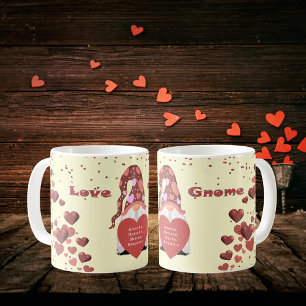 Kärlek Gnome Alla hjärtans dag Kaffemugg