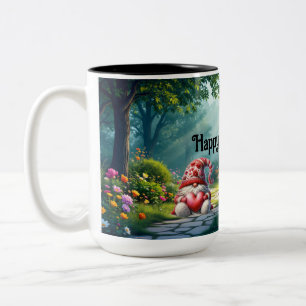 Kärlek Gnome Ceramic Två-Tonad Mugg