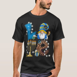 KÄRLEK Gnome Hanukkah-Dekorationerna Chanukah T Shirt