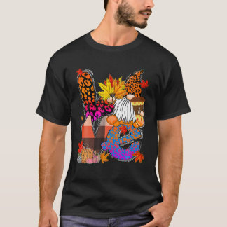 Kärlek Gnome Lycklig Fall Y'all Autumn Fall Thanks T Shirt