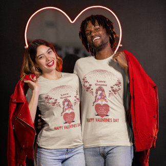 Kärlek Gnome Lycklig Namn citat Valentines day Uni T Shirt
