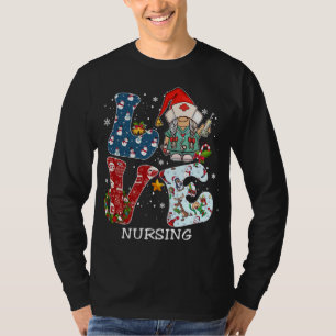 KÄRLEK Gnome Nursing jul Pajama Family Costume T Shirt