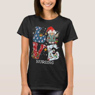 KÄRLEK Gnome Nursing jul Pajama Family Costume T Shirt