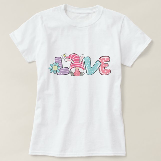 Kärlek Gnome T-Shirt (Design framsida)