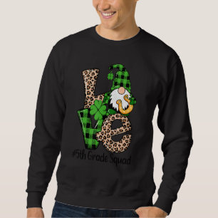Kärlek Gnome Teacher Squad Lycklig Alla hjärtans d Lång Ärmad Tröja