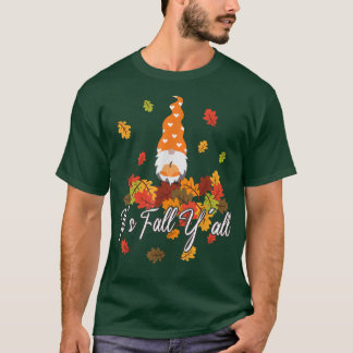 Kärlek Gnome Thanksgiving Lycklig hösten hösten Fa T Shirt