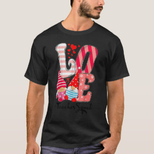 Kärlek Gnome Valentines day Red Buffalo Play Leopa T Shirt