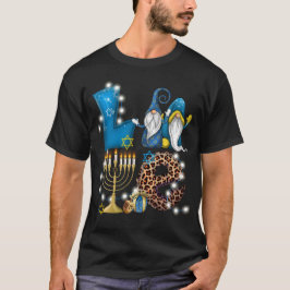 KÄRLEK Gnomes Hanukkah Dekoration Chanukah T Shirt