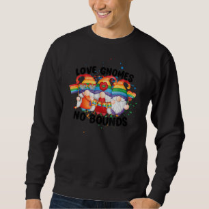 Kärlek Gnomes No Bounds Lgbt Gay pride Flagga Mana Lång Ärmad Tröja