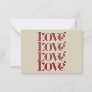 Kärlek God Alla Hjärtans Dag Valentine Par  Anteckningskort