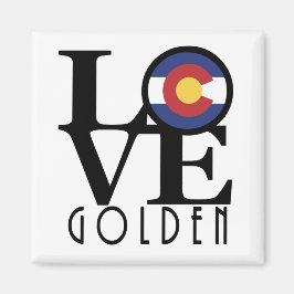 KÄRLEK Golden Colorado Magnet